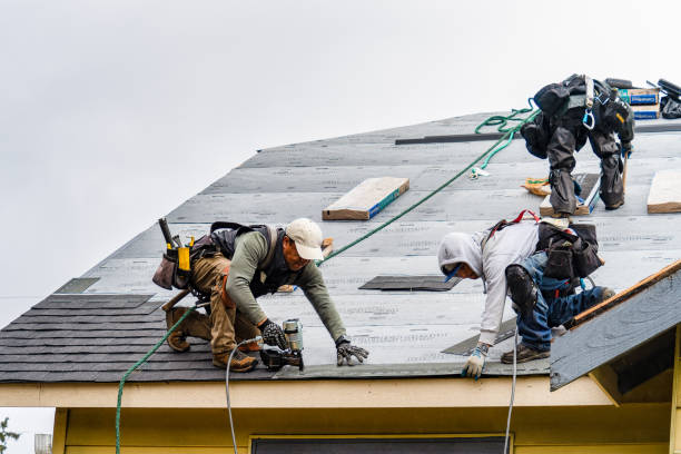 Professional Flat Roof Repair technician working in Goodview, VA